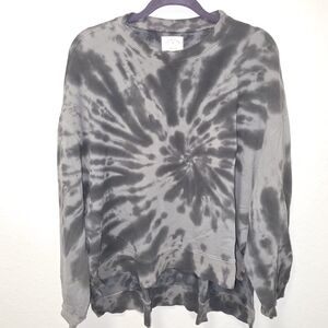 Electric And Rose Gray Tie-Dye Sweatshirt